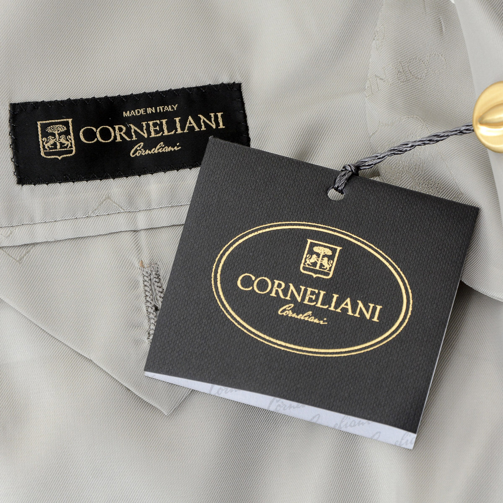 Corneliani Giacca Uomo Maniche Lunghe Grigio Chiaro