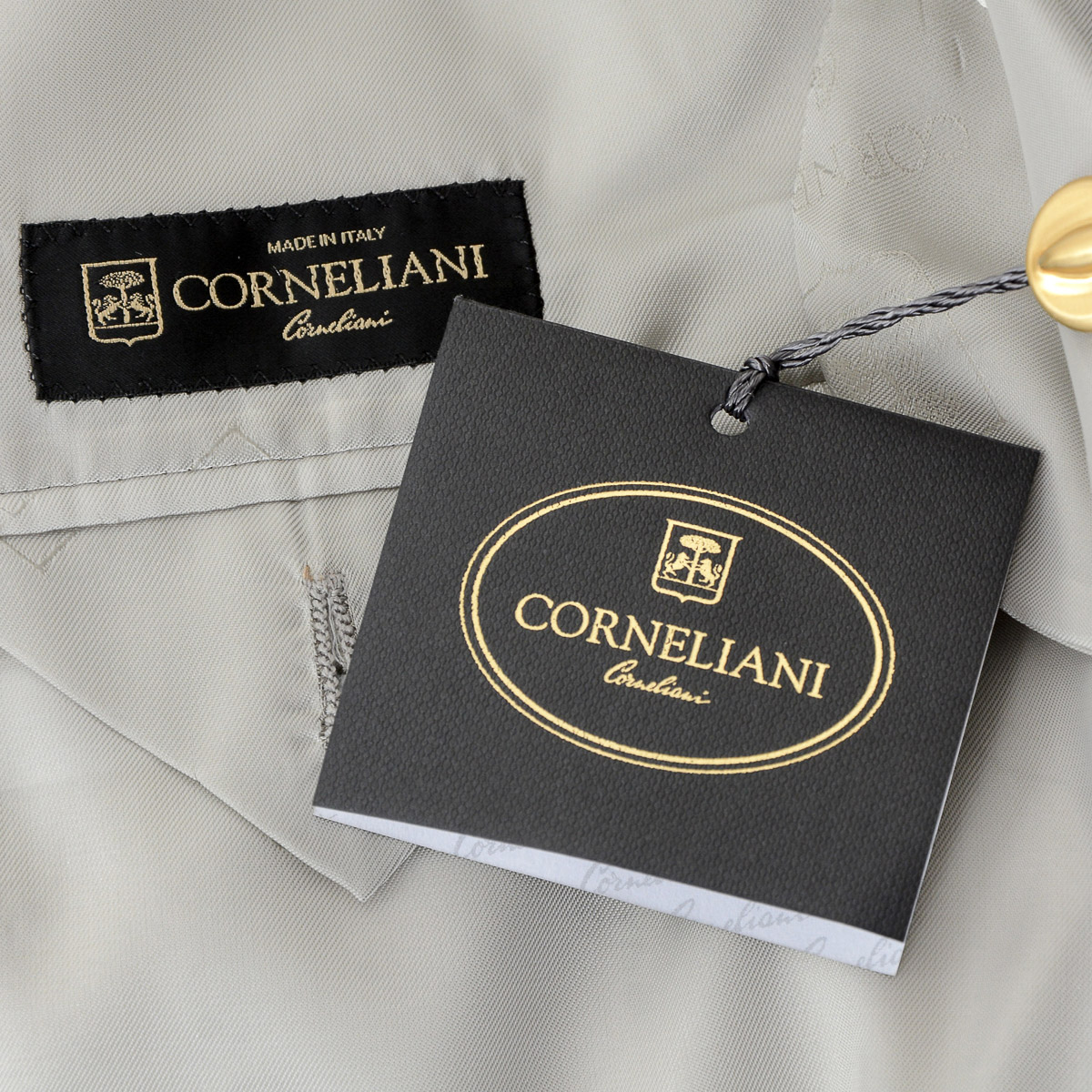 Corneliani Giacca Uomo Maniche Lunghe Grigio Chiaro