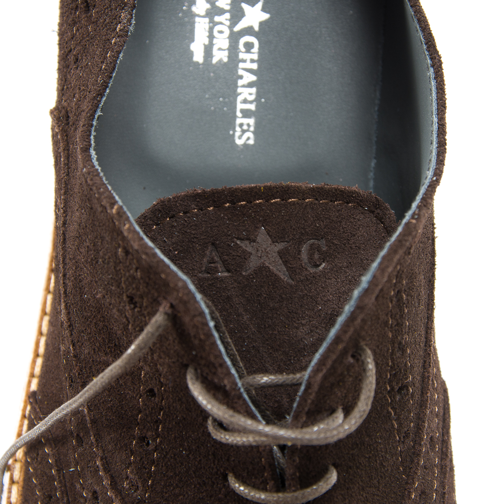 Andrew Charles Scarpe Brogue da uomo Marrone scuro LUIS