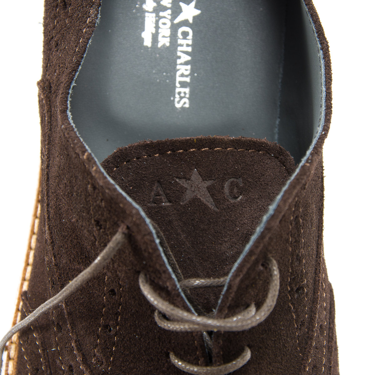Andrew Charles Scarpe Brogue da uomo Marrone scuro LUIS