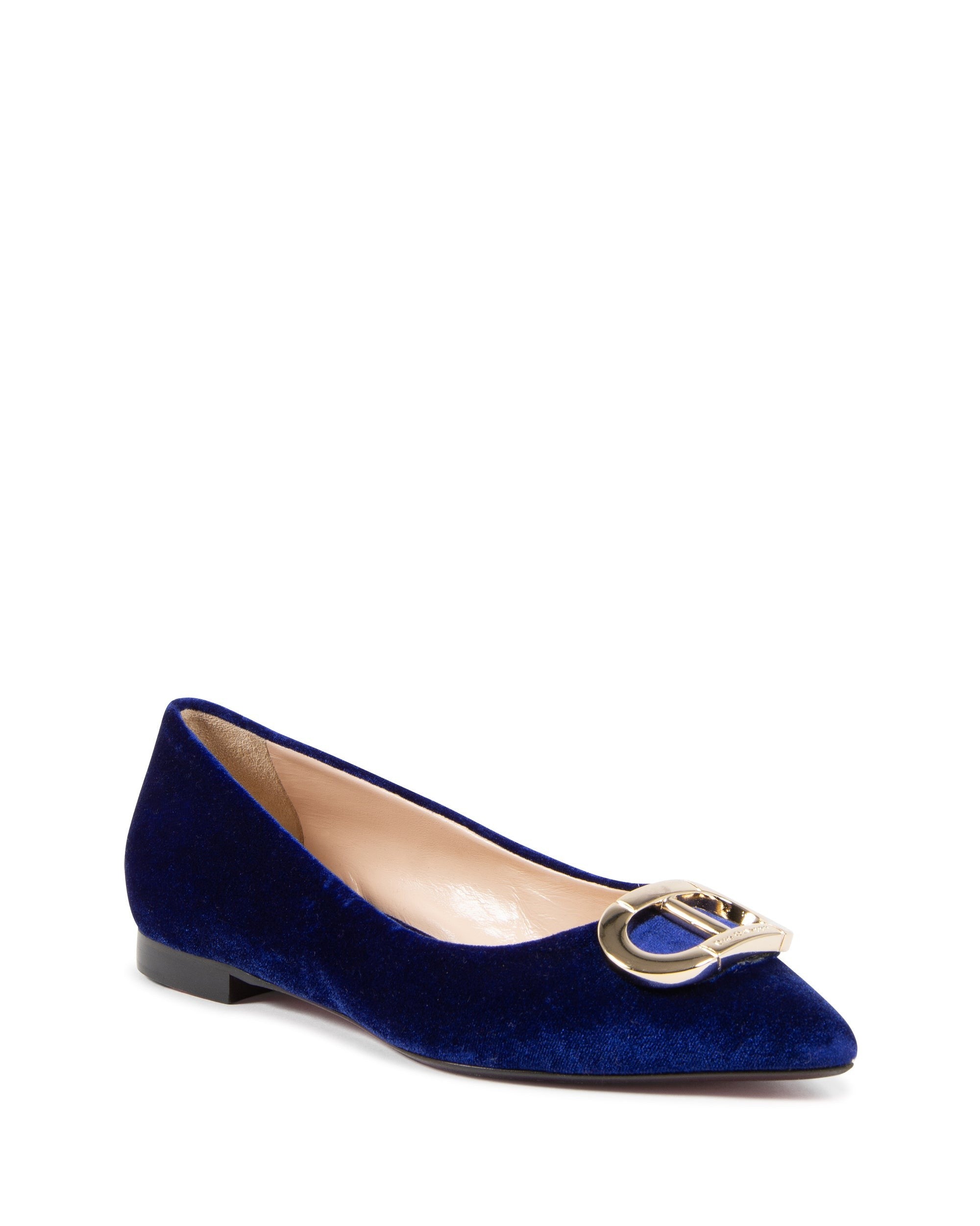Ballerina in velluto blu reale