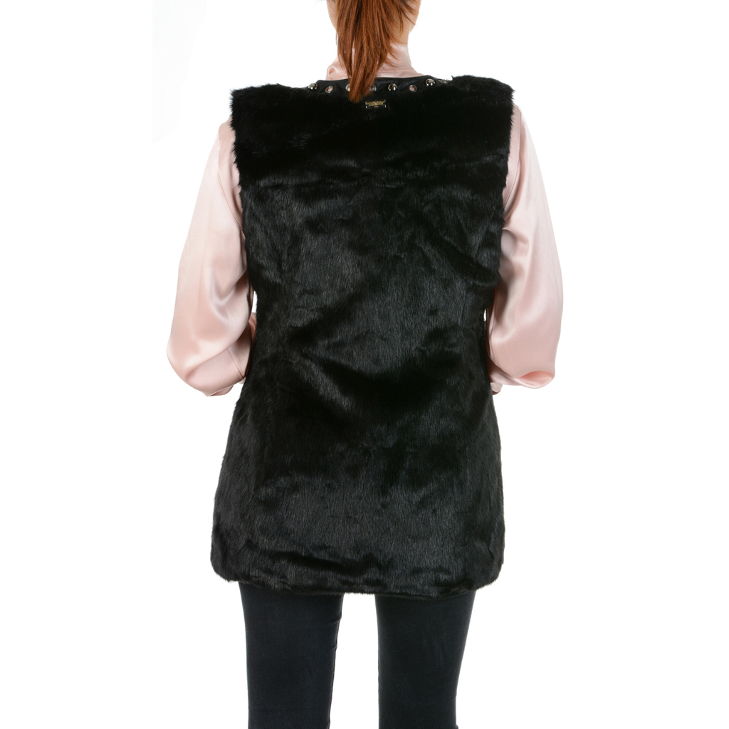 V 1969 Italia Gilet da donna senza maniche nero VERONICA
