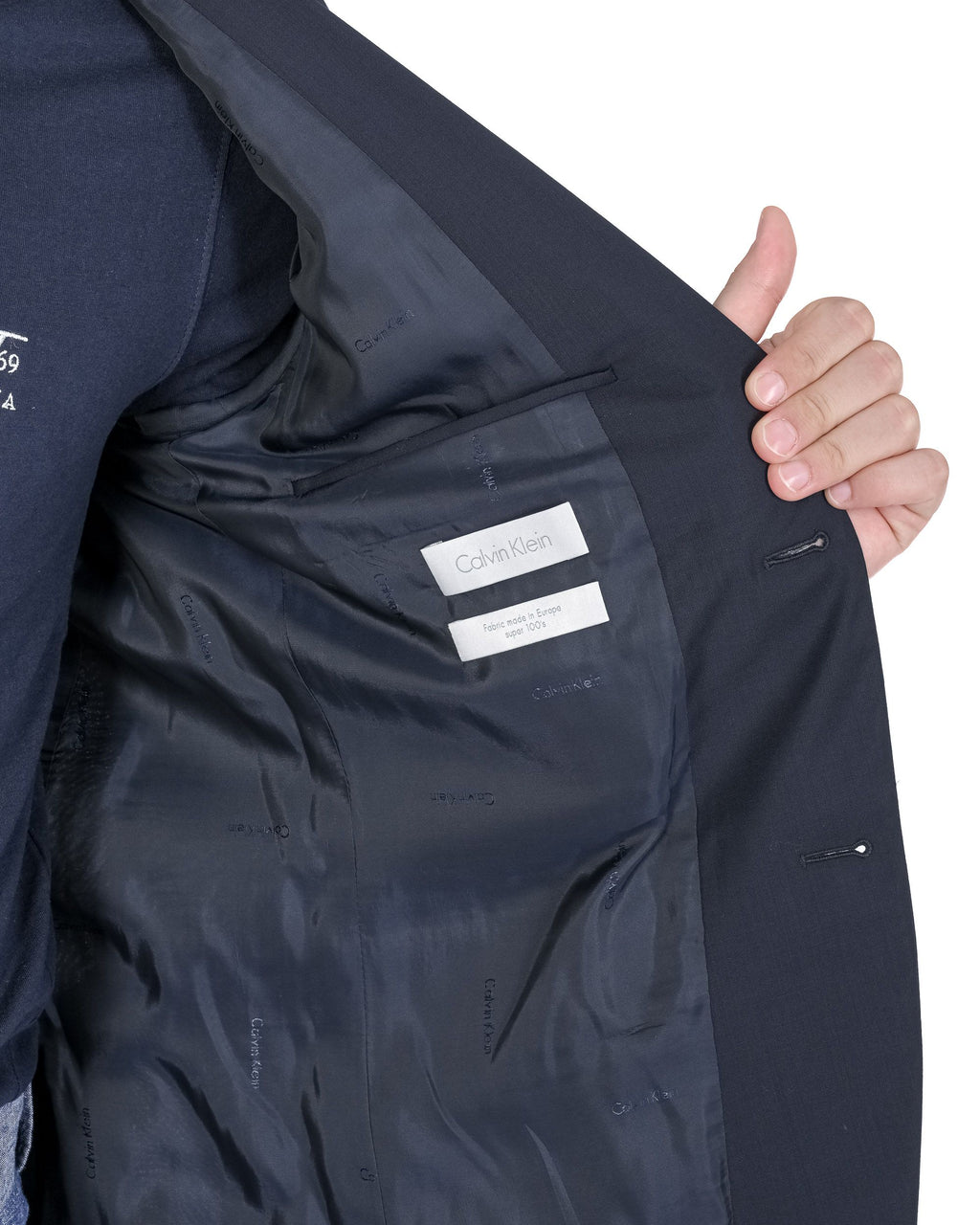 Calvin Klein Blazer da uomo blu K1EK102014478