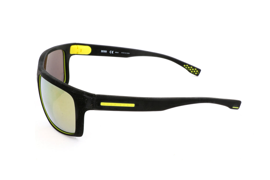 Occhiali da sole da uomo Hugo Boss BOSS 0800 S UDK 58 19 130 GOMMA NERO GIALLO