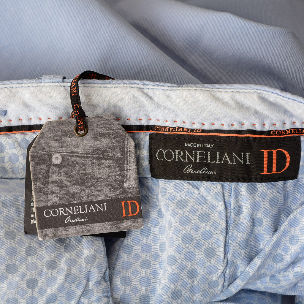 Corneliani Pantaloni Uomo Azzurro