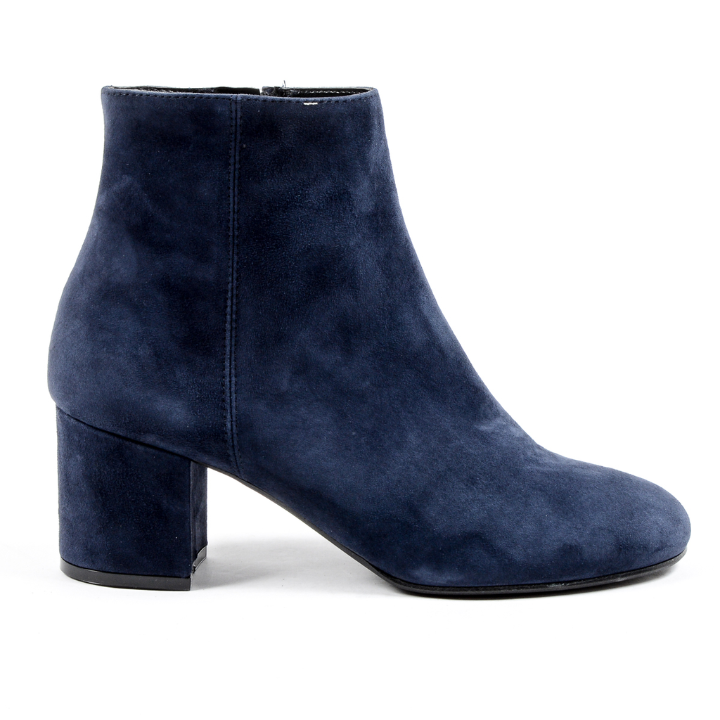V 1969 Italia Stivaletto con tacco da donna blu MAD