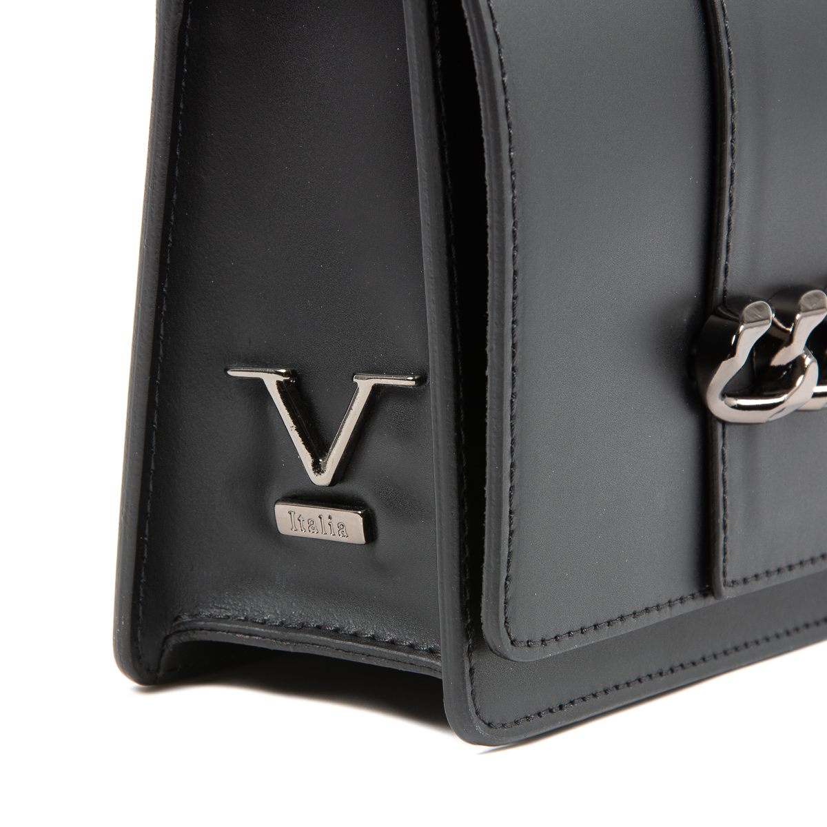 V 1969 Italia Borsa da donna nera DIADEMA