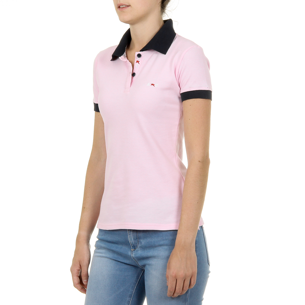 Andrew Charles Polo da donna a maniche corte rosa NIA