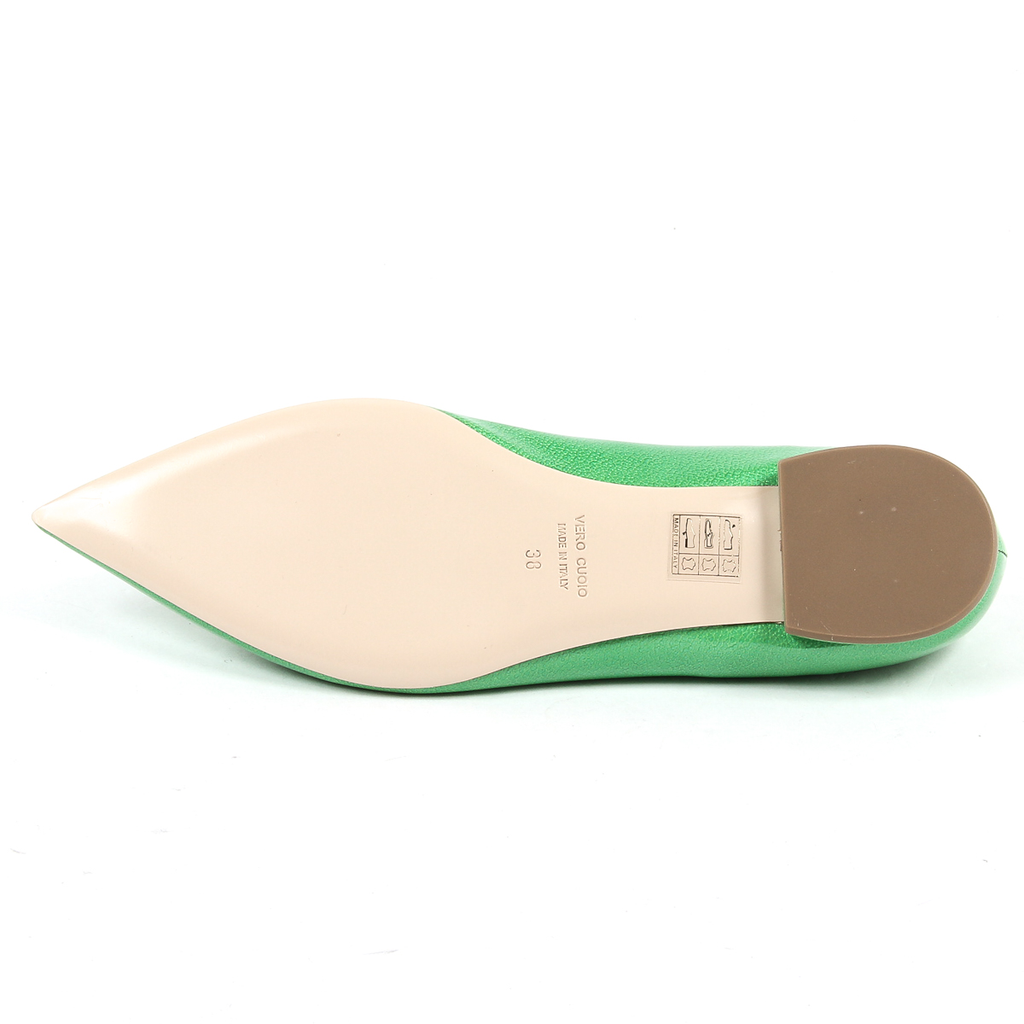 V 1969 Italia Womens Ballerina Green CHIARA