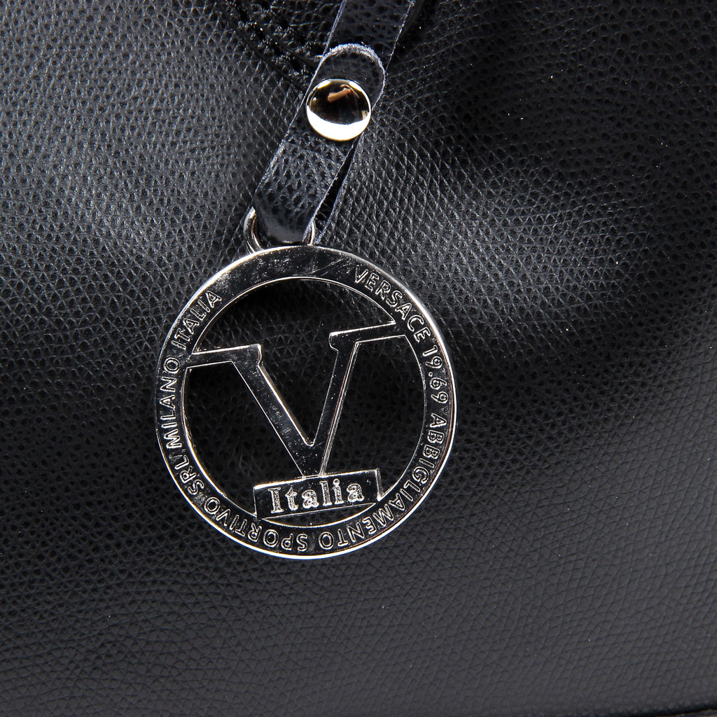 Borsa da donna V 1969 Italia V013-S PALMELLATO NERO