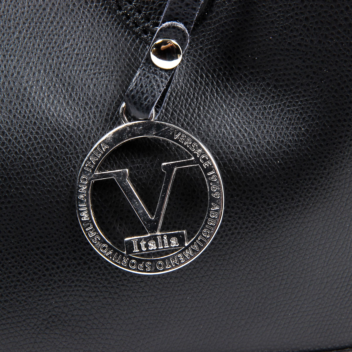 Borsa da donna V 1969 Italia V013-S PALMELLATO NERO
