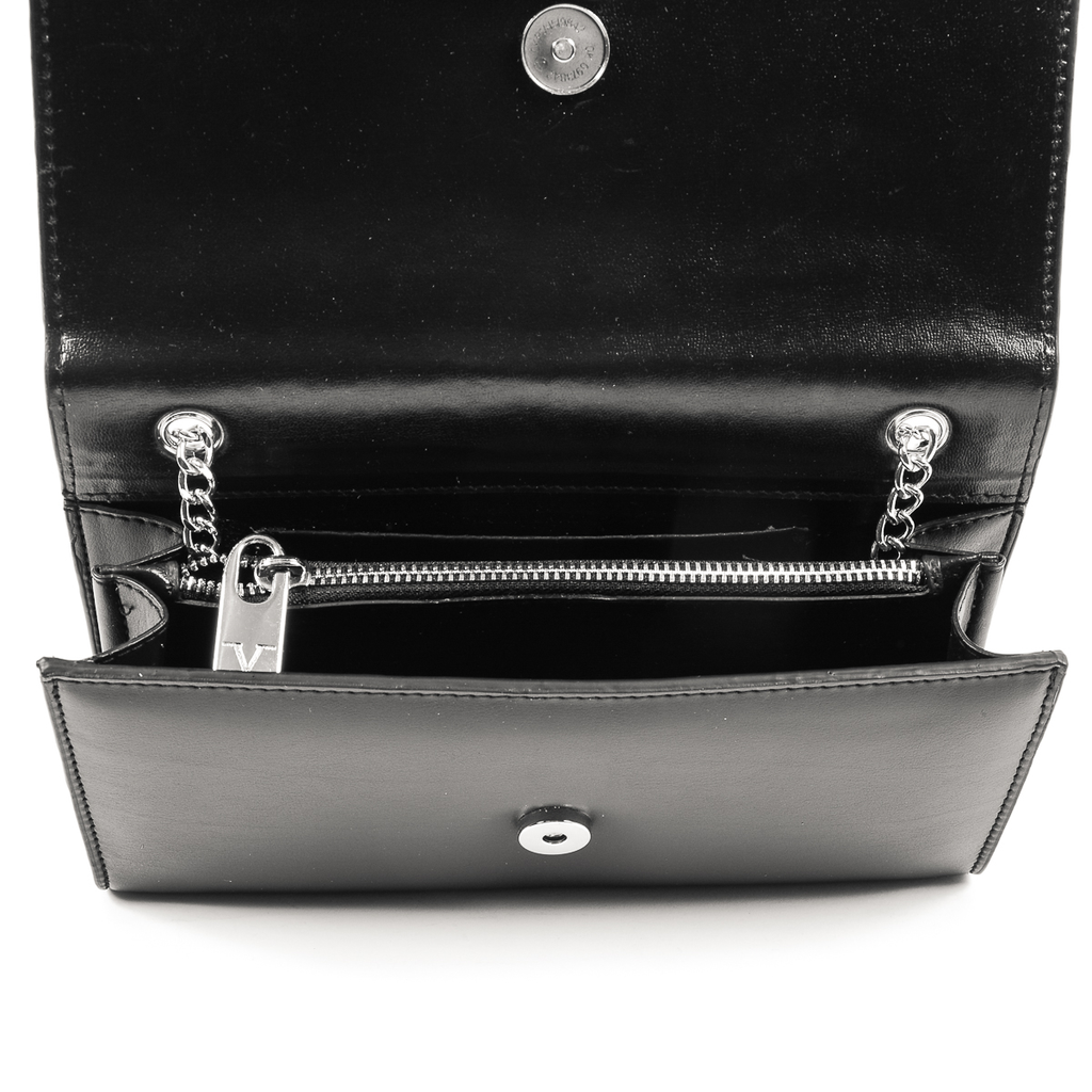 V 1969 Italia Borsa da donna nera BOLLA