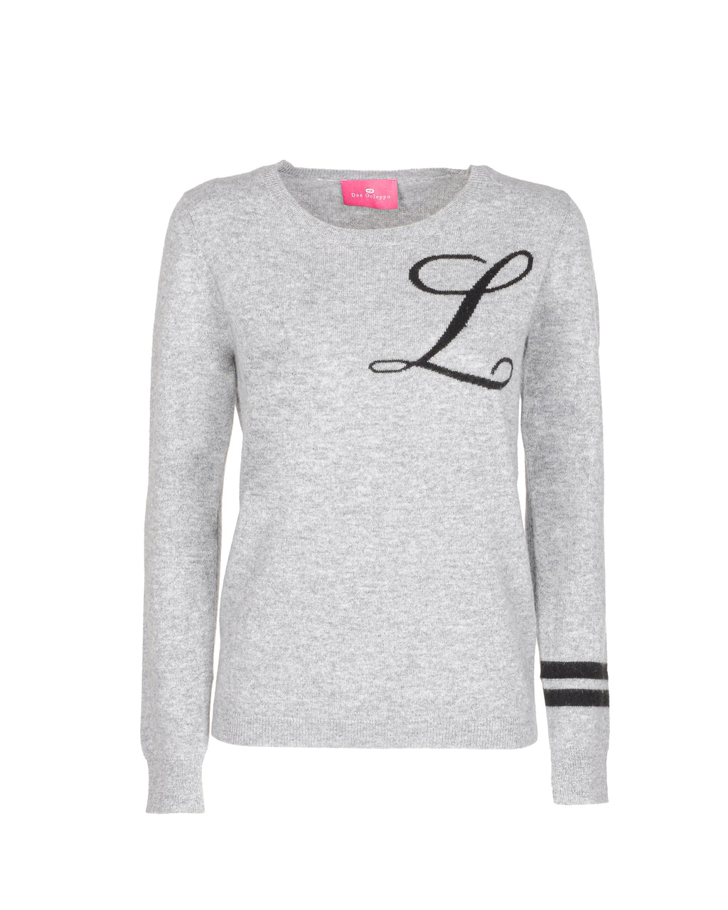 Maglione girocollo in cashmere - Grigio