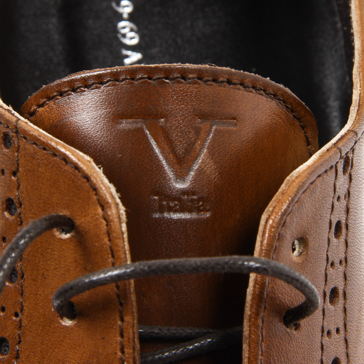 V 1969 Italia Scarpa Oxford Brogue da uomo