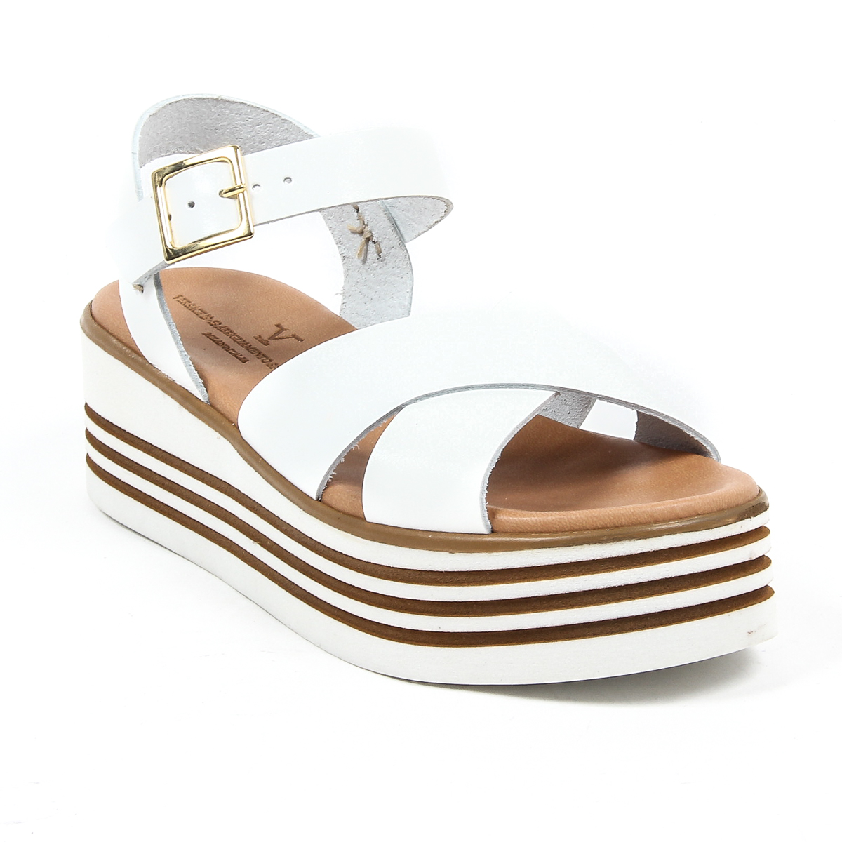 Sandalo flatform da donna V 1969 Italia