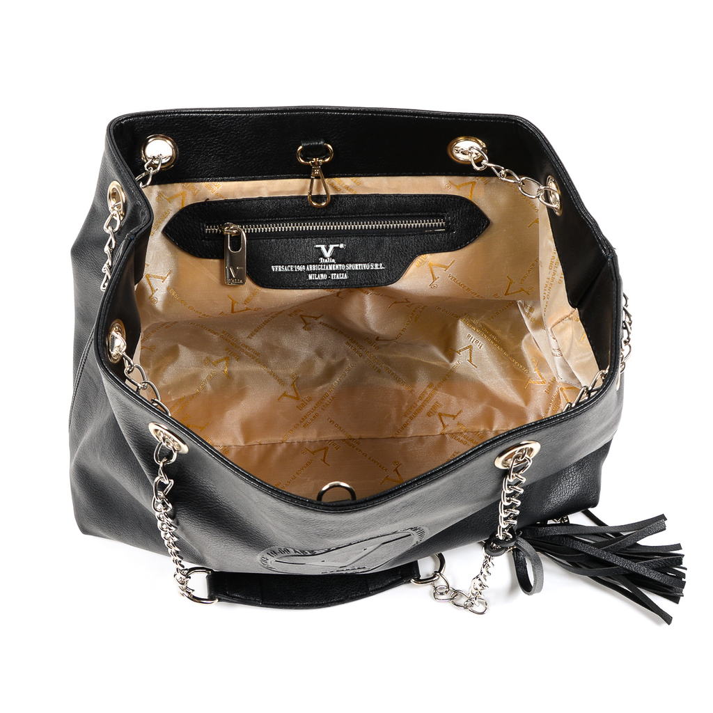 V 1969 Italia Borsa da donna nera MARION