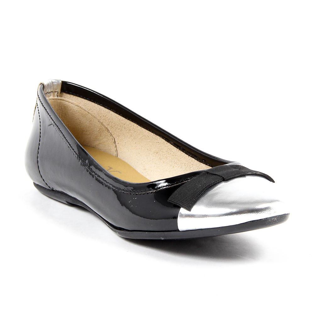 V 1969 Italia Womens Ballerina Black GEMMA