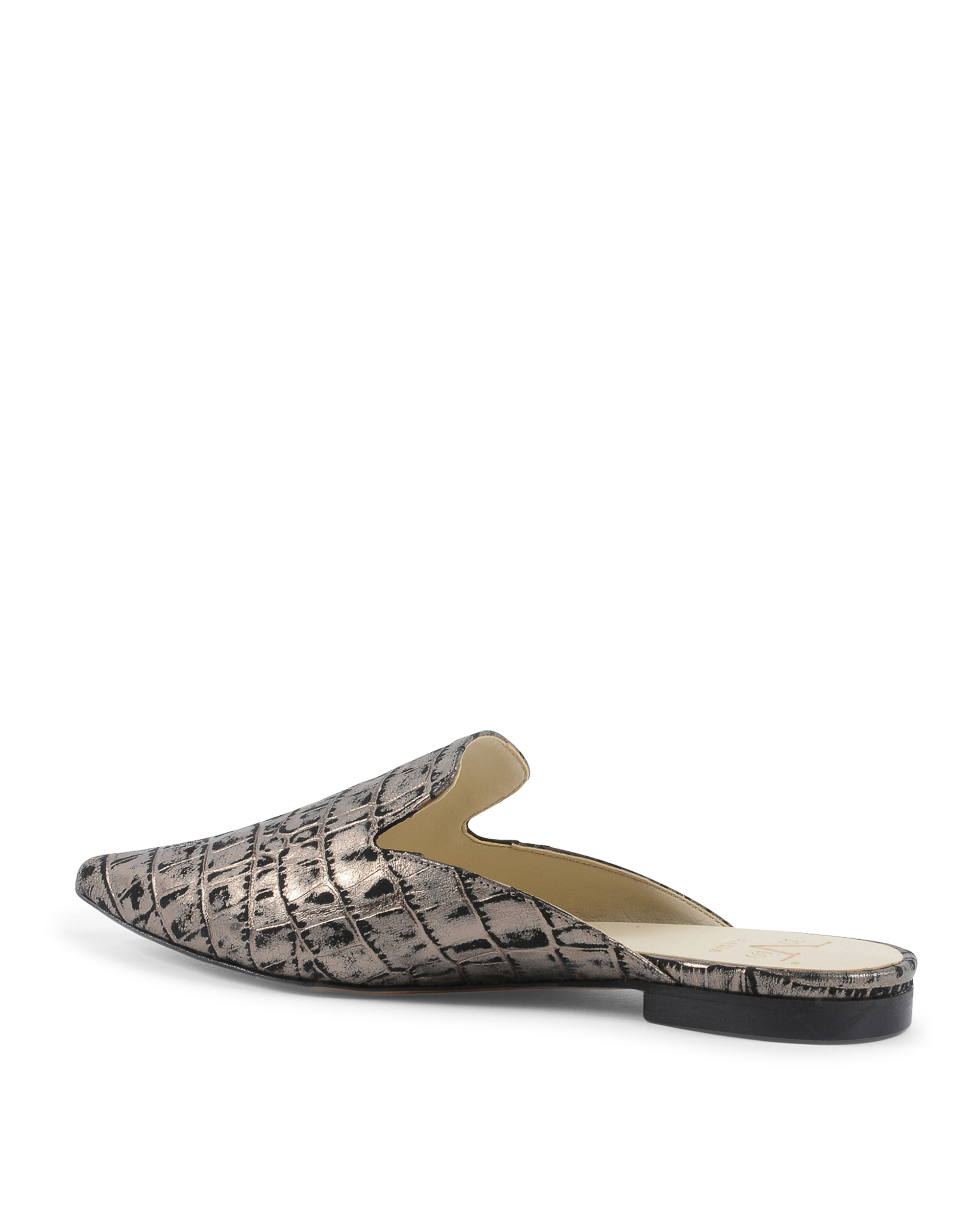 19V69 Italia Ciabatte Donna Argento SABOT DAMITA COCCO CANNA FUCILE