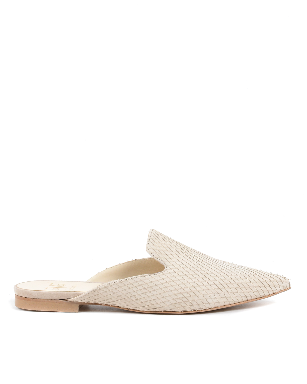 19V69 Italia Womens Slide Beige 4747 SABOT PITONE STAMP BEIGE