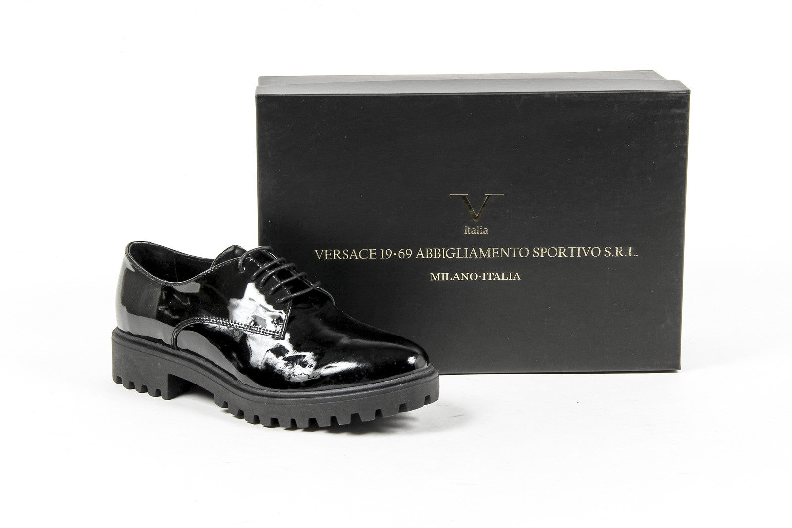 Scarpa stringata da donna V 1969 Italia C01 VERNICE NERO