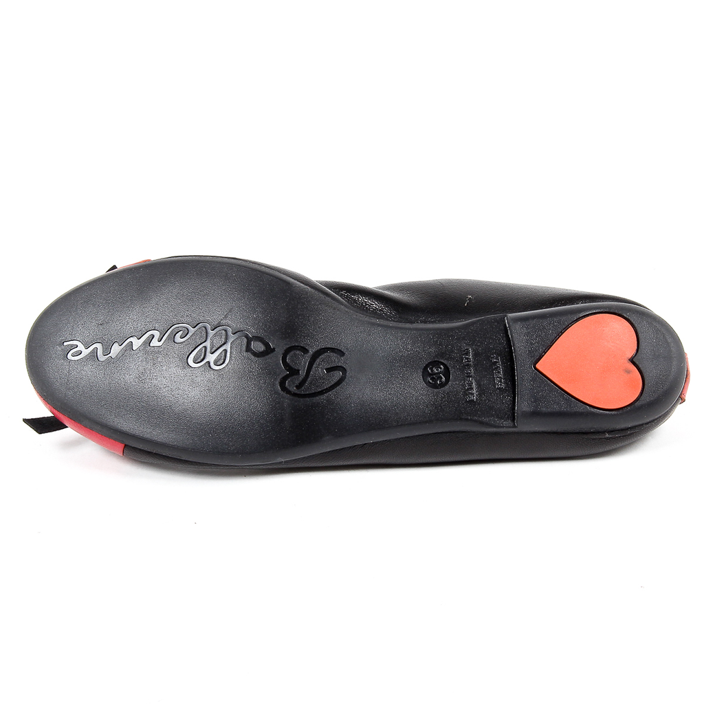 V 1969 Italia Womens Soft Ballerina Black PAMELA