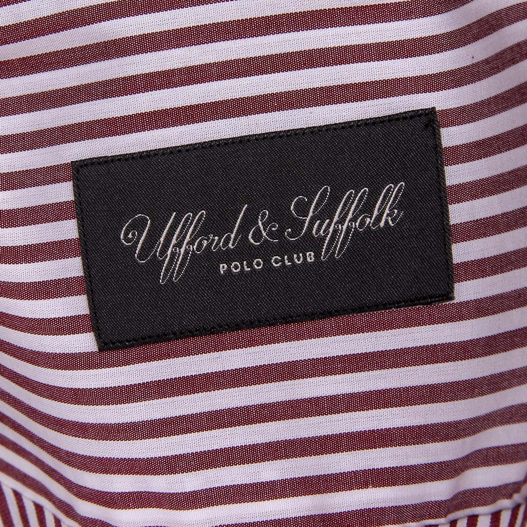 Camicia da uomo Ufford & Suffolk Polo Club USC01 A3 BORDEAUX