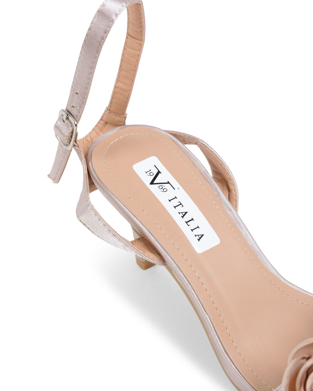 19V69 Italia Sandalo con cinturino alla caviglia da donna Beige V609 BEIGE