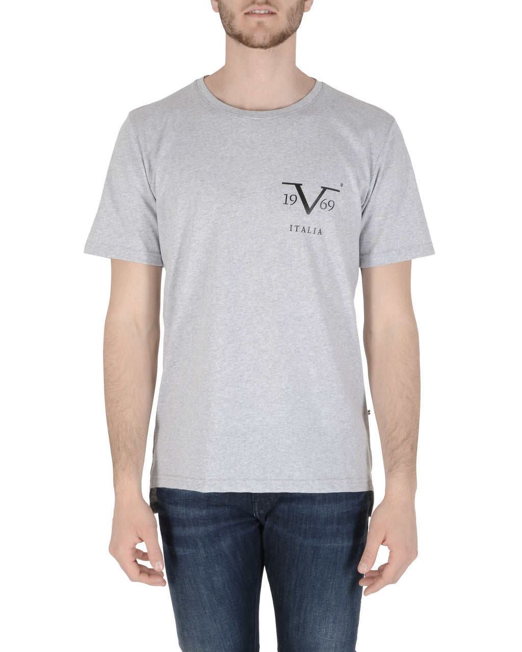 19V69 Italia T-Shirt Uomo Grigio Chiaro PISTIKO GRIGIO CHIARO
