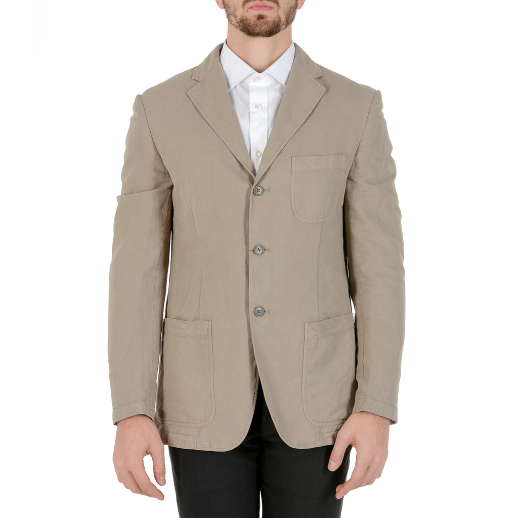 Giacca da uomo Faconnable a maniche lunghe beige COLIN