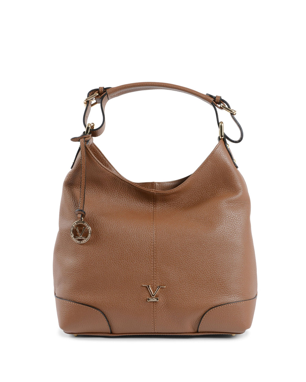 Borsa a mano da donna V Italia Marrone V319 52 DOLLARO CUOIO