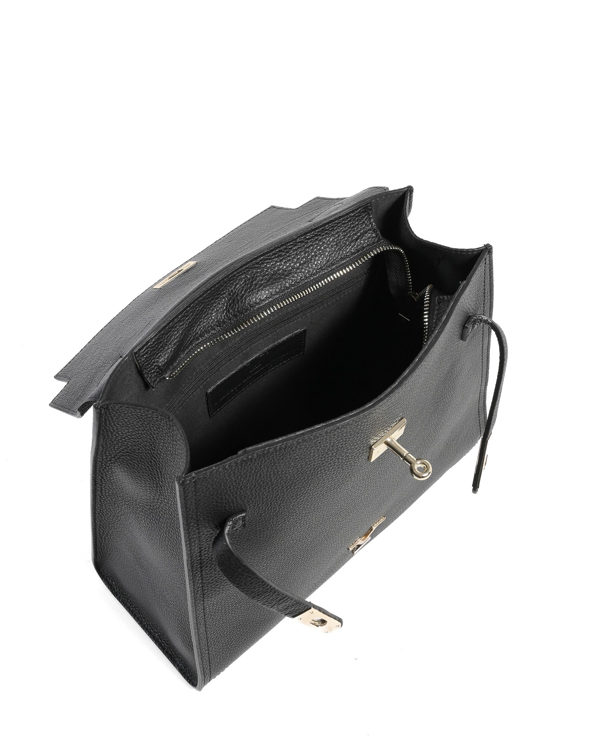V Italia Borsa a mano da donna nera BG12010 DOLLARO NERO