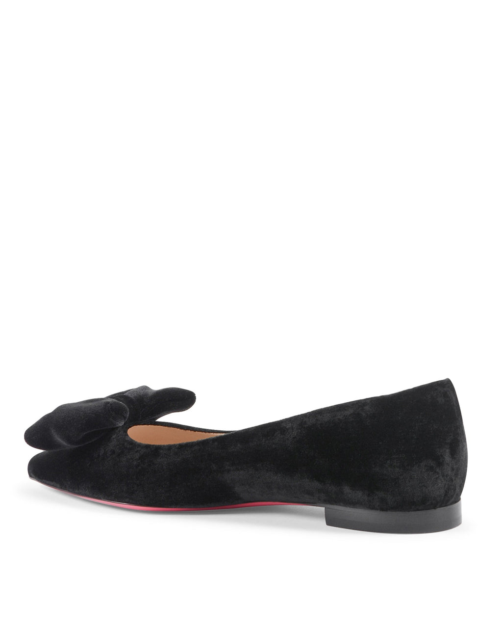 Ballerina in velluto con fiocco per bambini - Nero