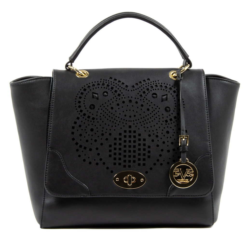 V 1969 Italia Borsa da donna nera BEATRICE