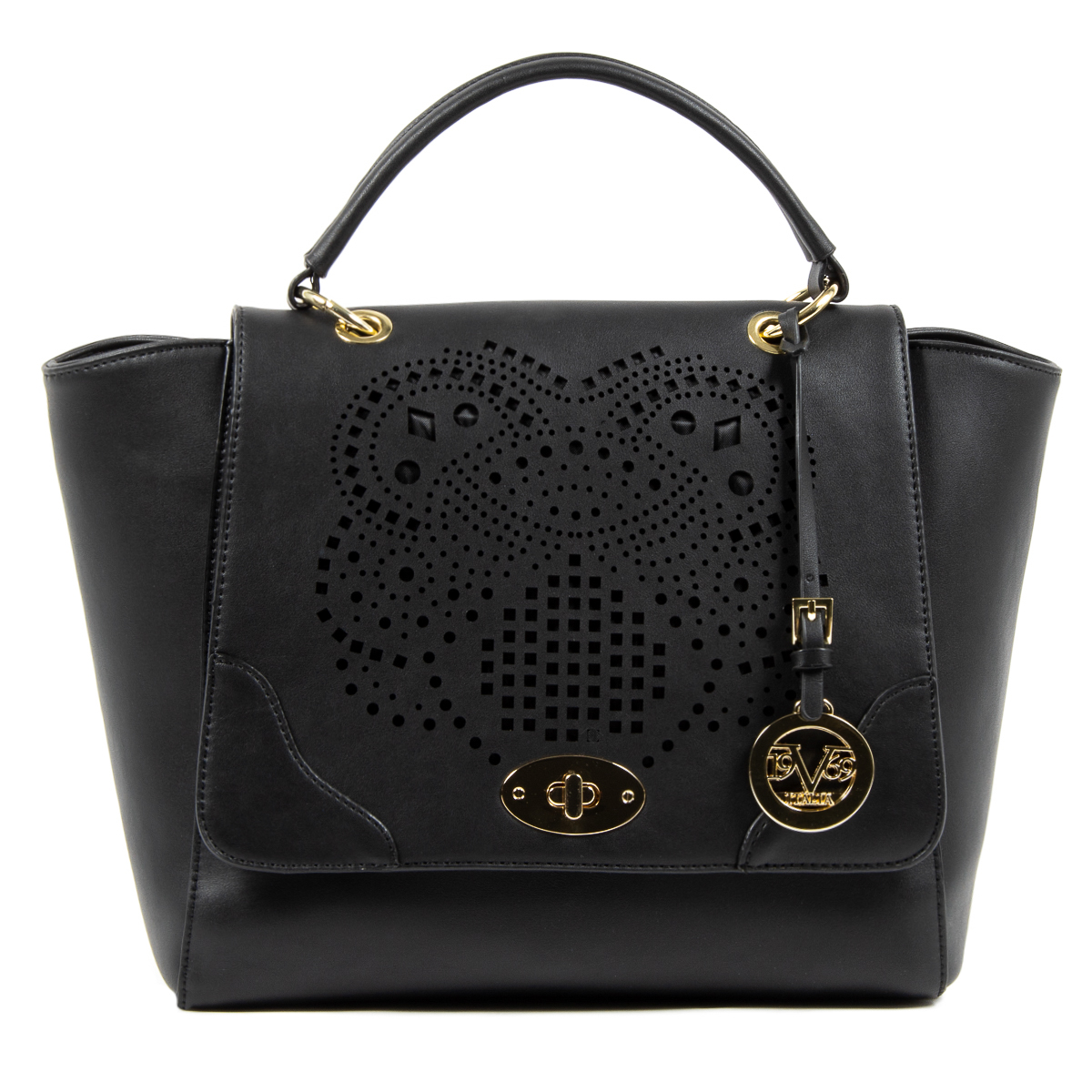 V 1969 Italia Borsa da donna nera BEATRICE