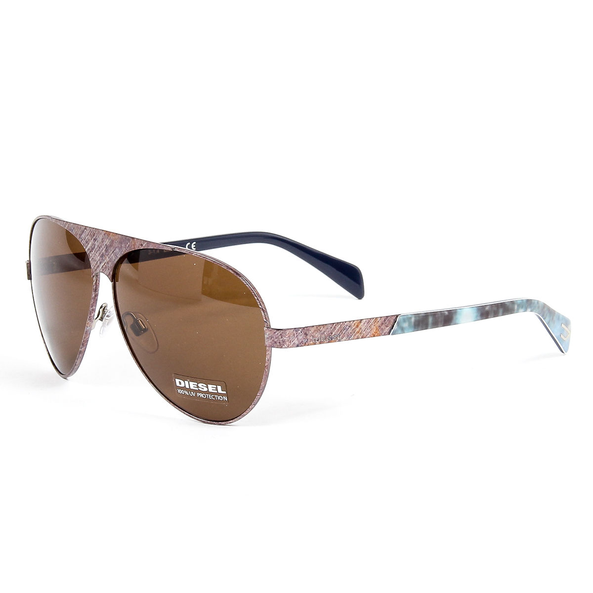 Occhiali da sole in metallo da uomo Diesel DL0119 62 37E