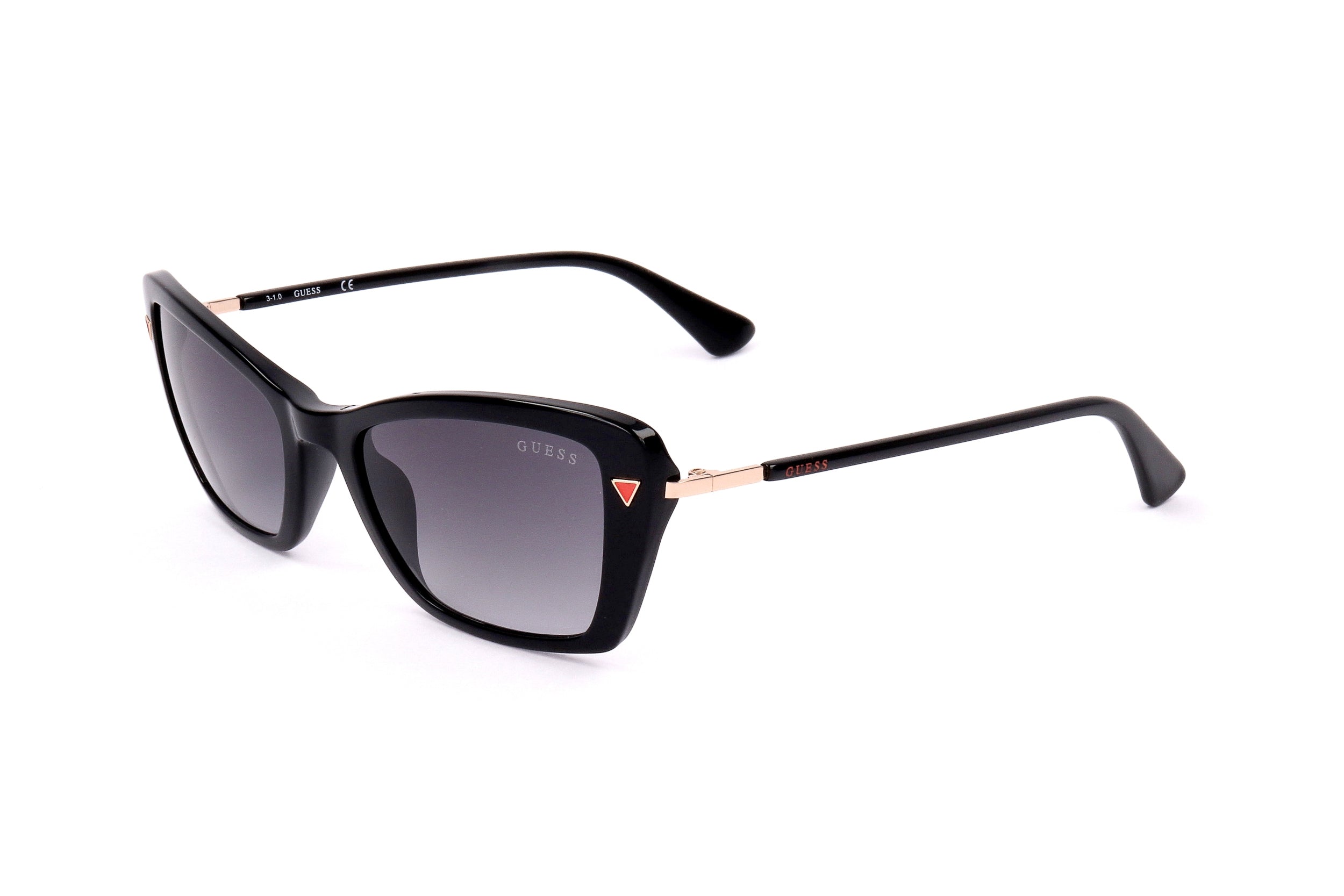 Occhiali da sole da donna Guess GU7654 01B 52 19 135 NERO LUCIDO