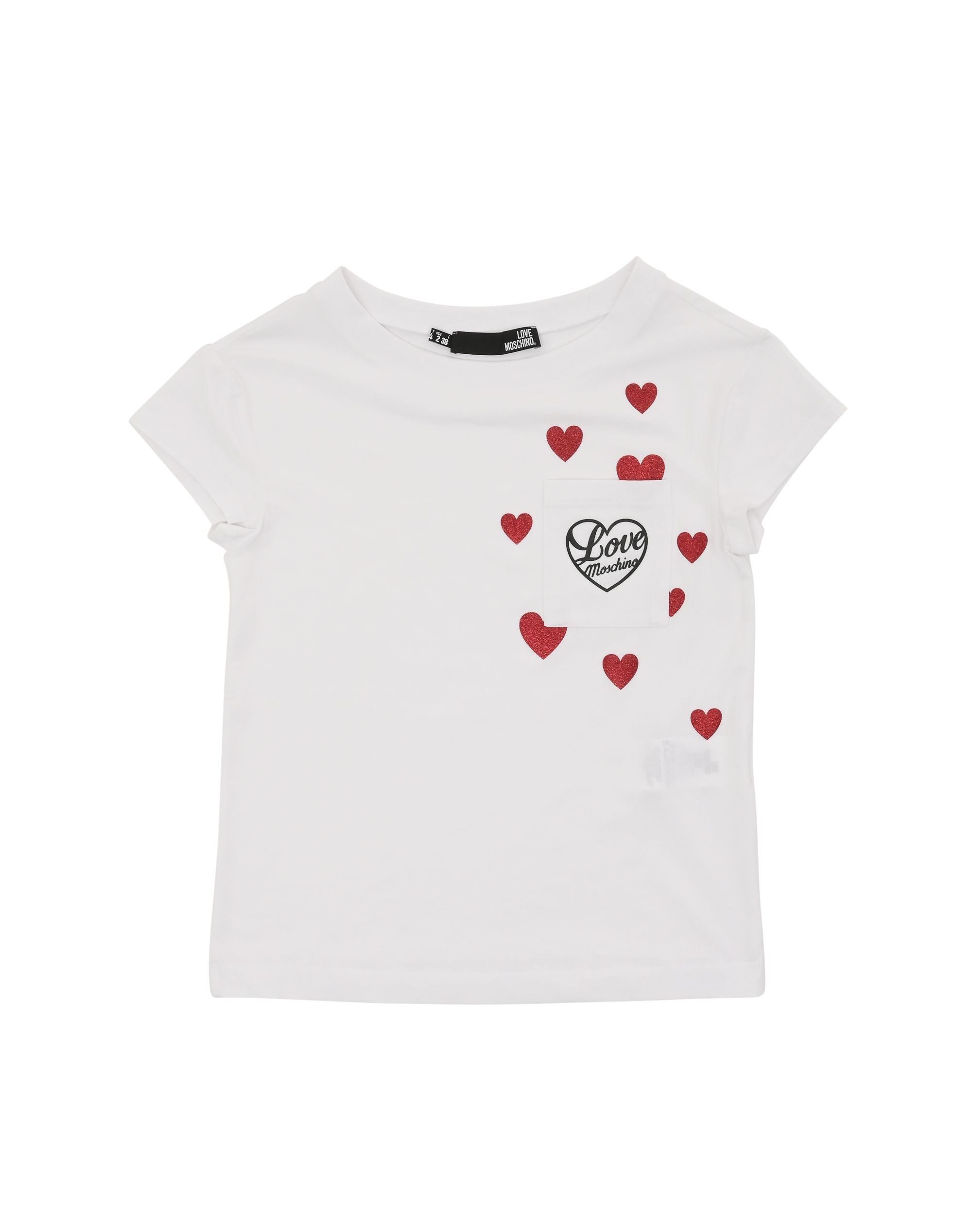 T-shirt da donna Love Moschino W 4 F30 2O E 2264 A00 BIANCO OTTICO
