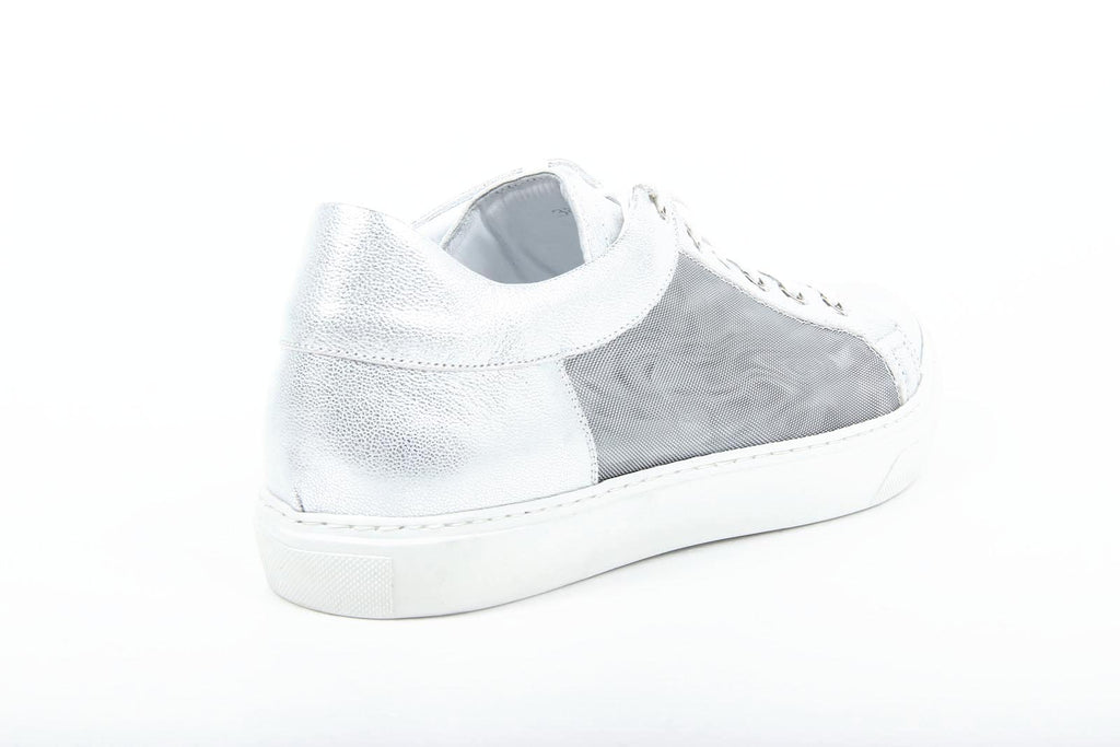 V 1969 Italia Sneakers da donna B2198 LUMIER SILVER TULLE ARG. 501