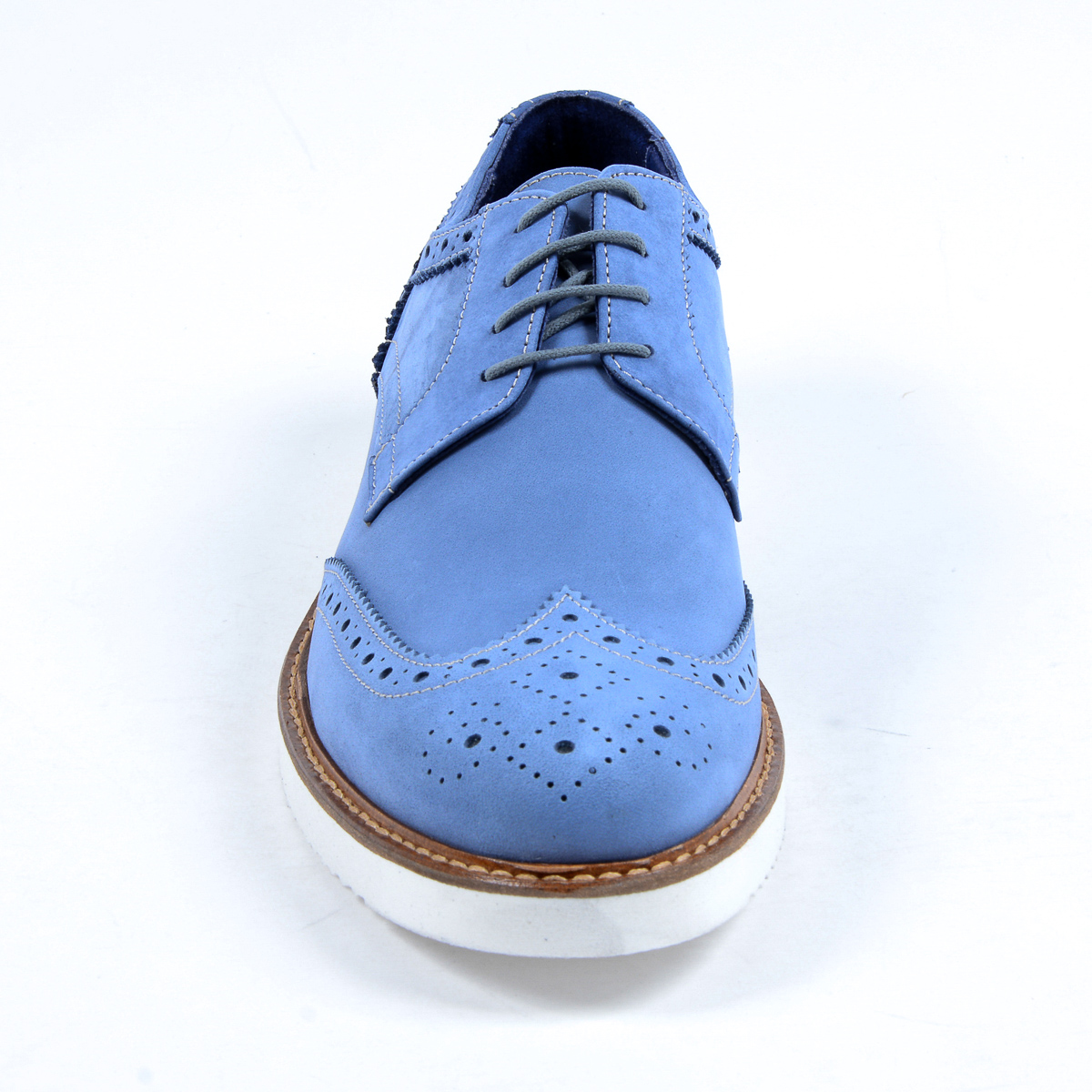 V 1969 Italia Scarpe Oxford Brogue da uomo Blu PEDRO