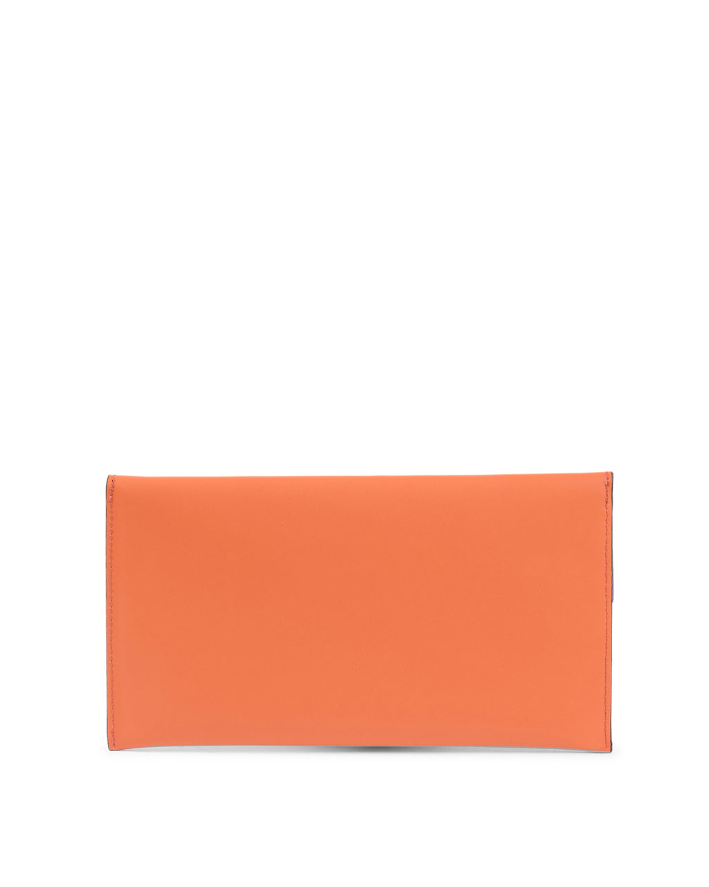 Pochette in pelle arancione