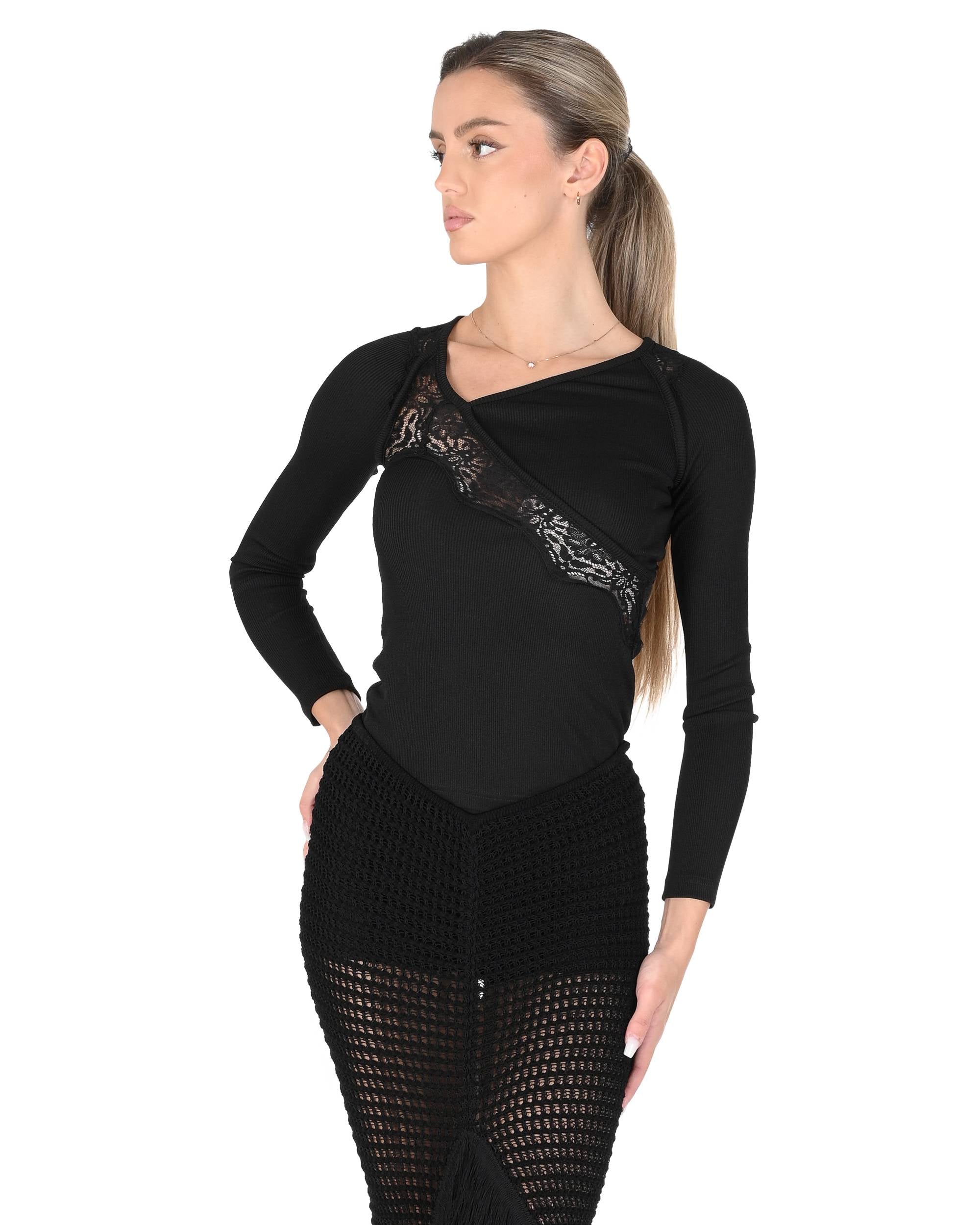 Christopher Esber Camicetta da donna 24031119 NERO 801