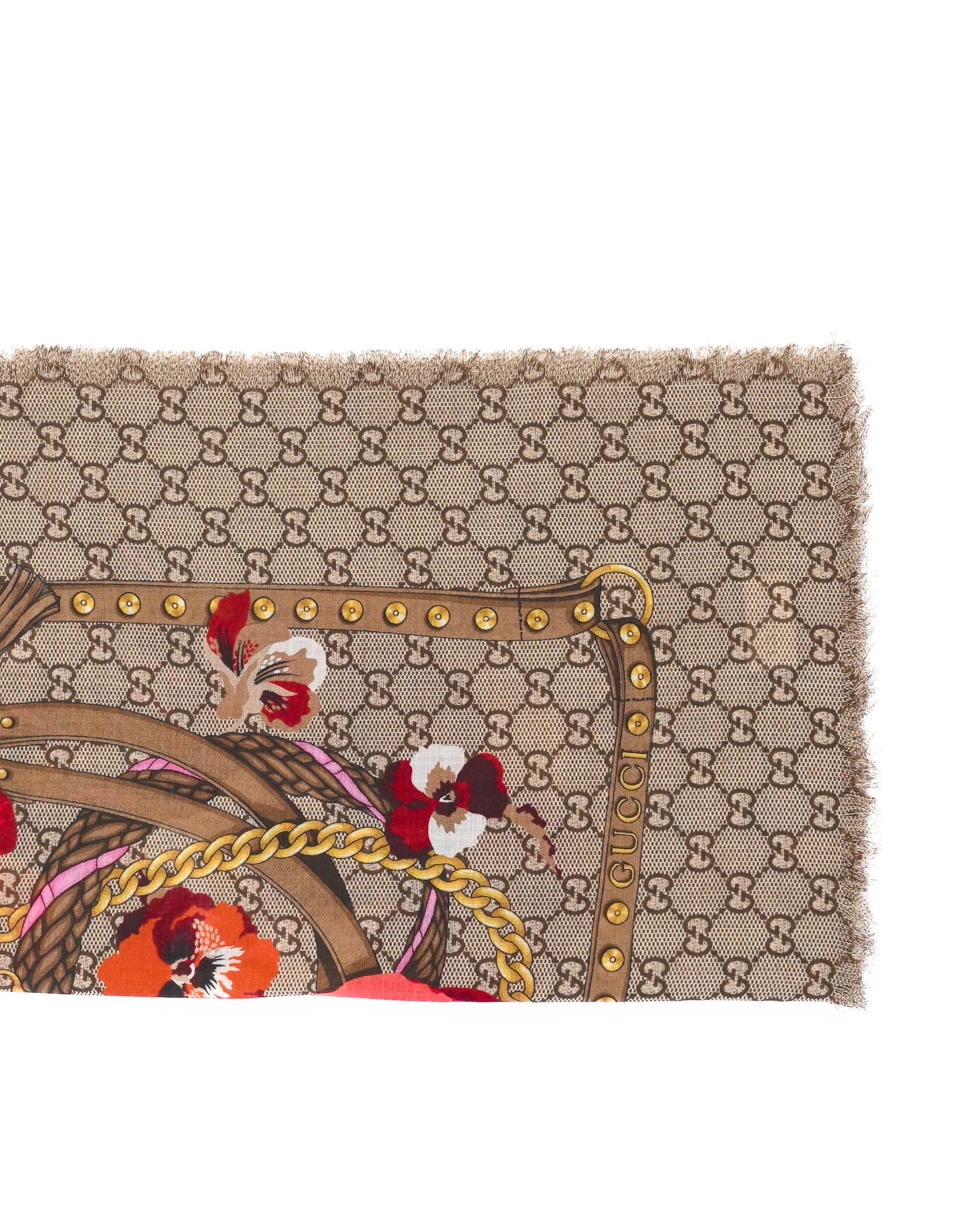 Gucci Original GG 100% lana Sciarpa 508797 3G200 5179