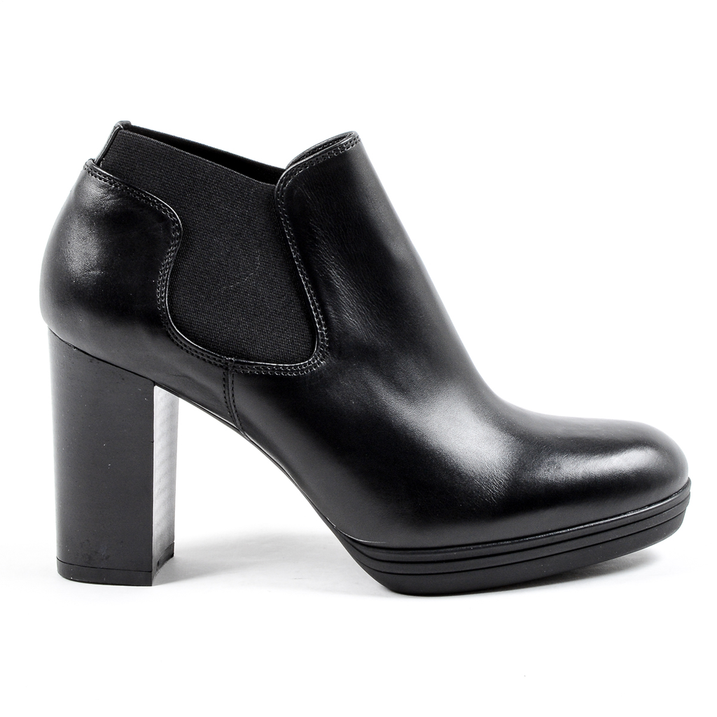 V 1969 Italia Stivaletto con tacco da donna nero GRACY
