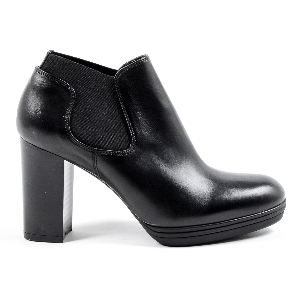 V 1969 Italia Stivaletto con tacco da donna nero GRACY