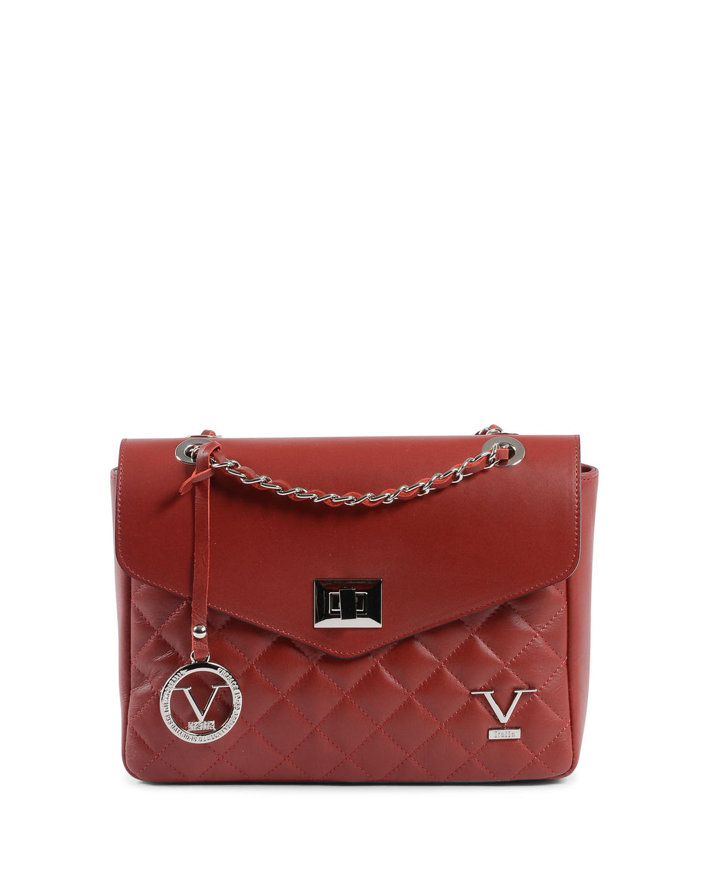 V Italia Borsa da donna rosso scuro V024-S SAUVAGE ROSSO INVERNALE