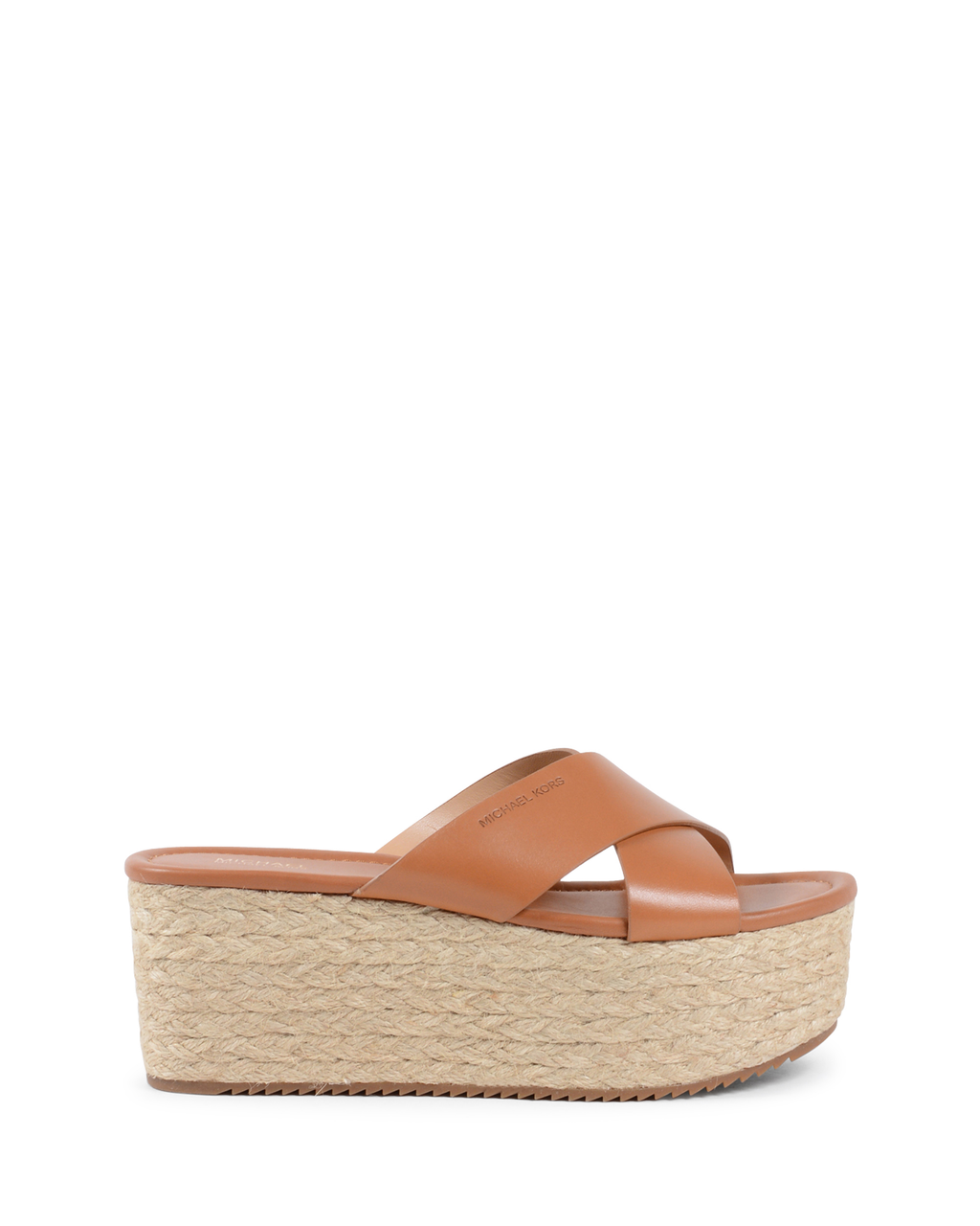 Sandalo con plateau da donna Michael Kors color cuoio VIVIANNA