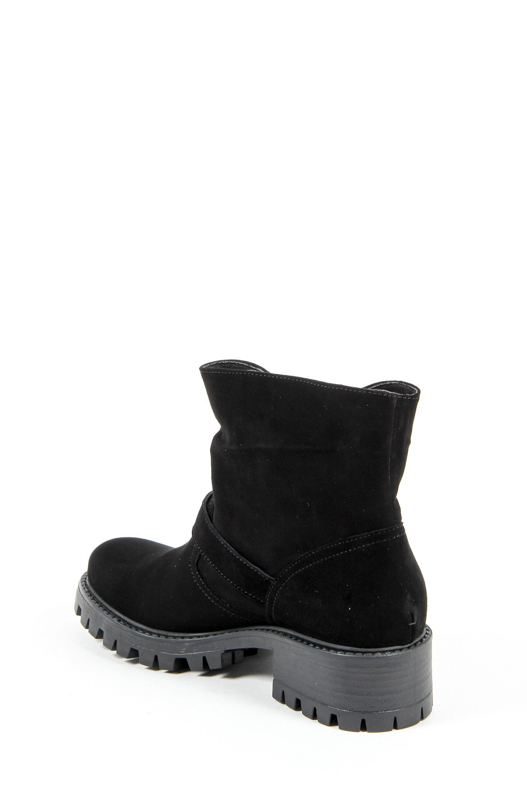 V 1969 Italia Womens Short Boot B1441 CAMOSCIO NERO