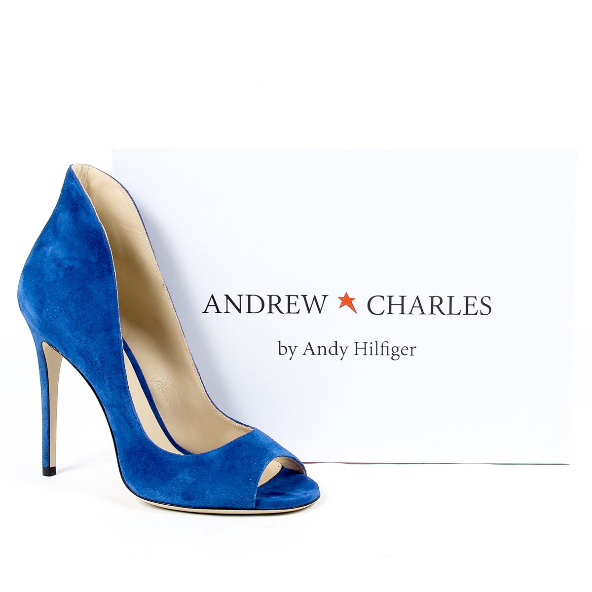 Andrew Charles - Décolleté da donna con punta aperta, blu DAFNE