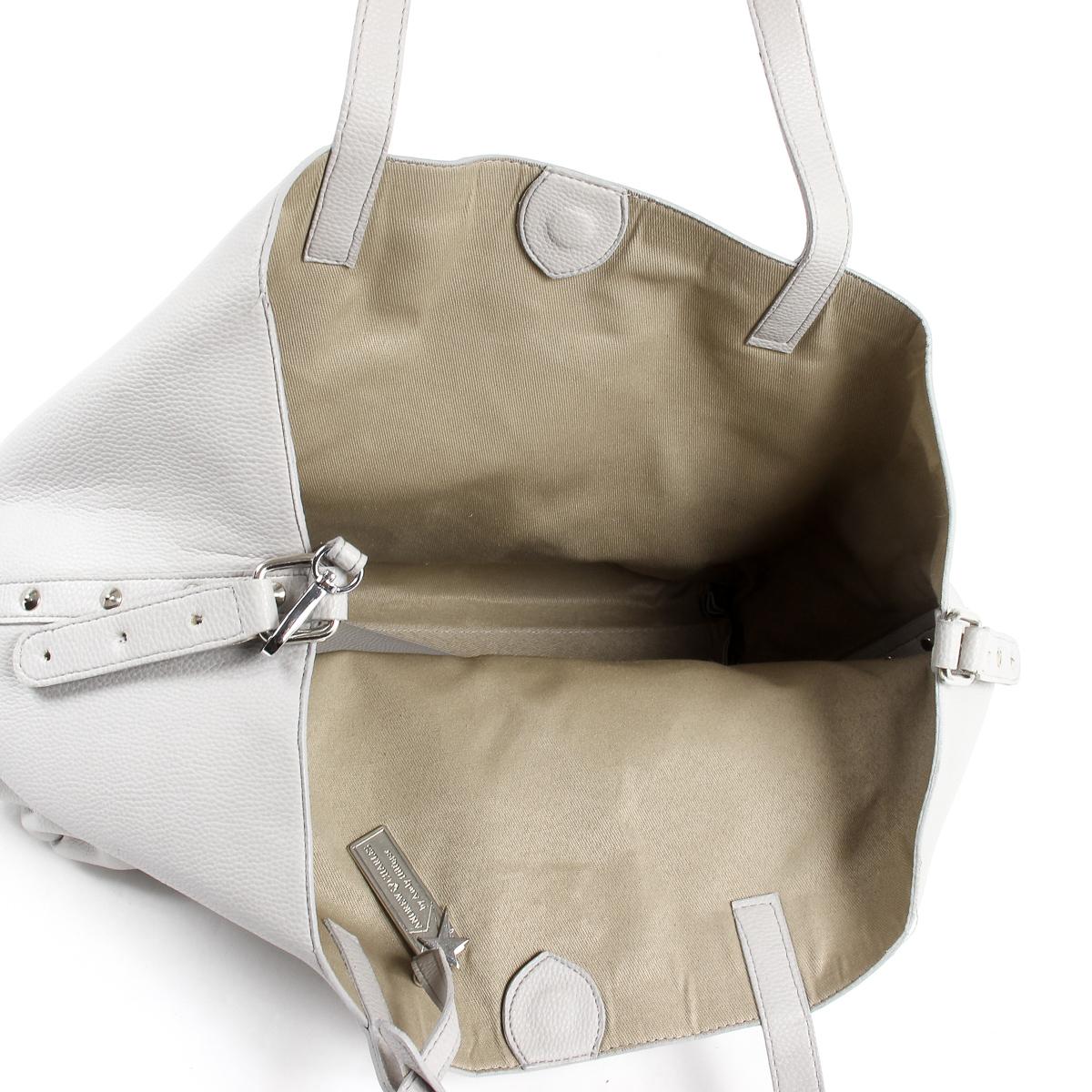 Borsa a mano da donna Andrew Charles grigio chiaro RACHEL