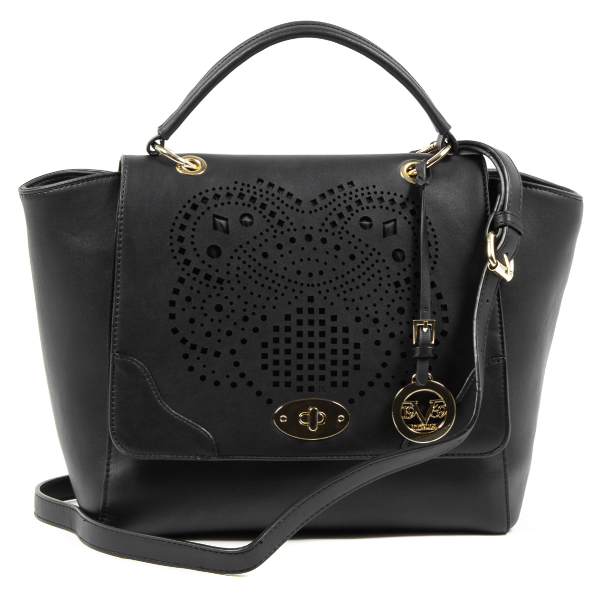 V 1969 Italia Borsa da donna nera BEATRICE